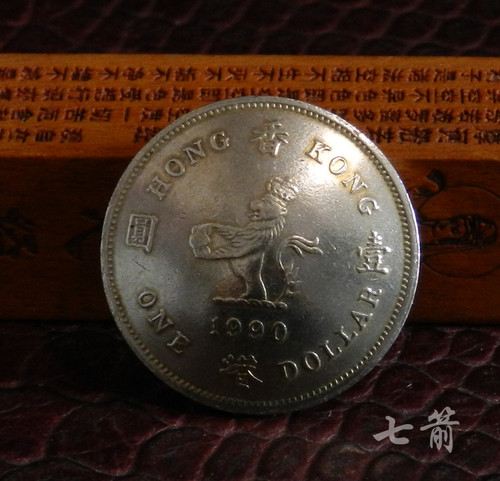 手工制作复古真币扣托桃25MM硬币