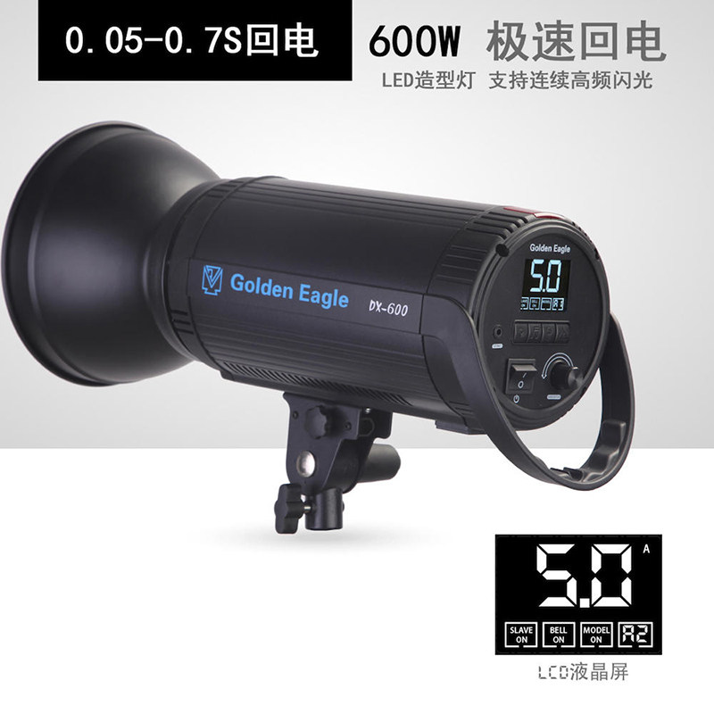 金鹰DX600w闪光灯摄影灯影棚灯影室灯人像婚纱摄影棚拍摄打光专业