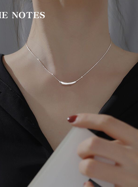 925纯银蛇骨链女锁骨链茄子造型