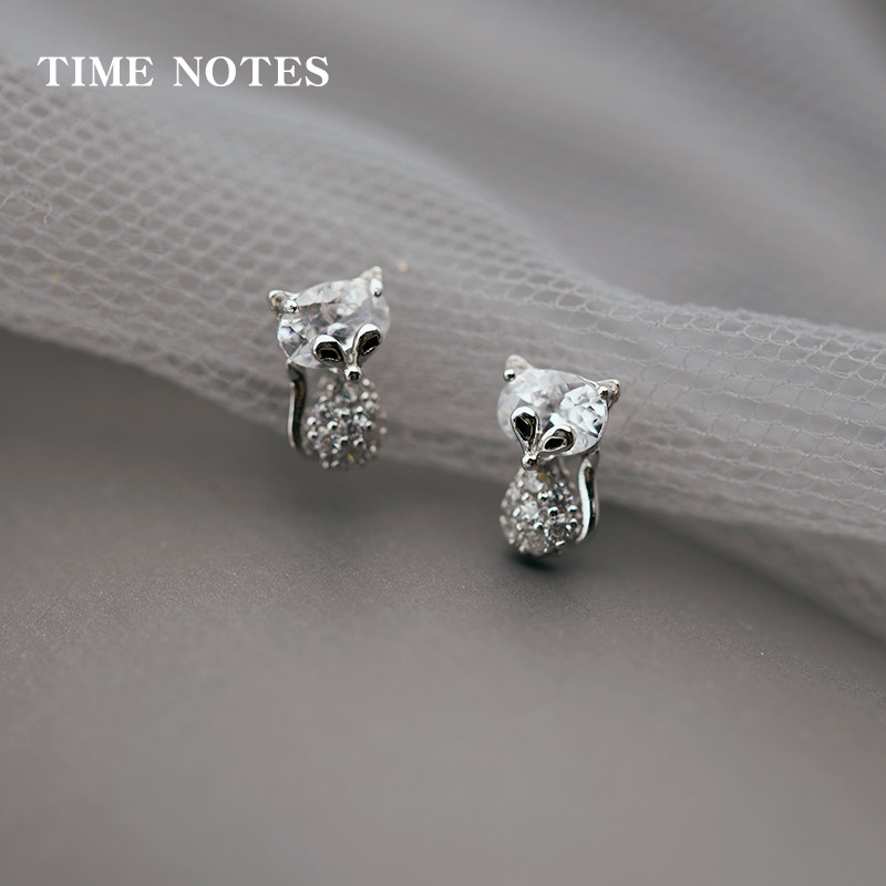 耳钉生日七夕礼物休闲风银饰品