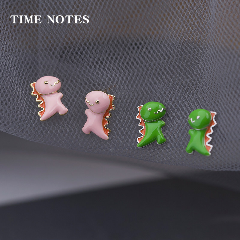可爱风恐龙小怪兽韩版女生耳钉