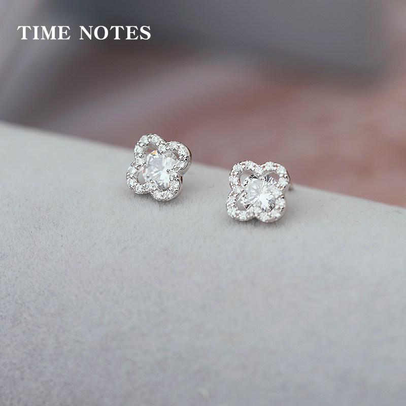 韩版银饰品森系学生七夕四叶草