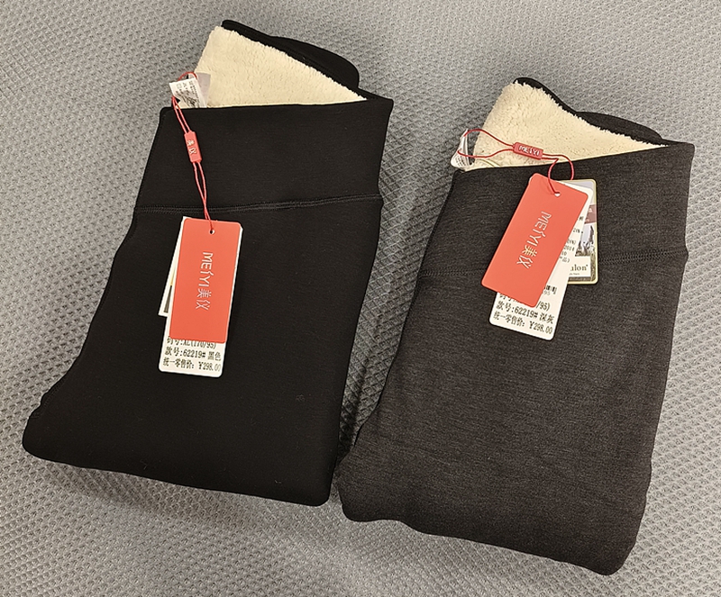 美仪加厚羊羔绒女士保暖裤