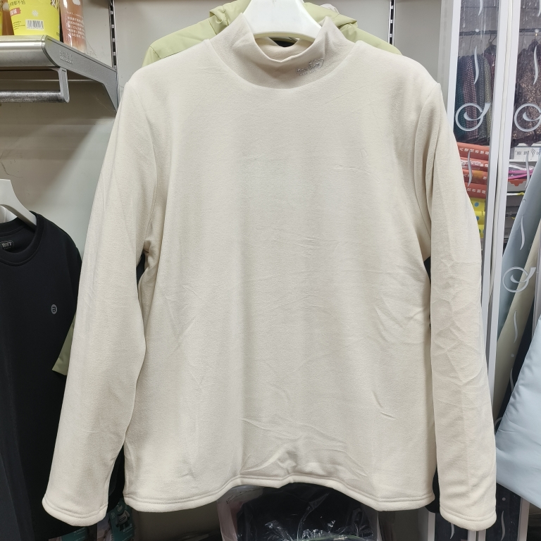 欧蜜涵508女高领套头衫蚕丝加厚打底衫保暖上衣纯色内穿单件保暖