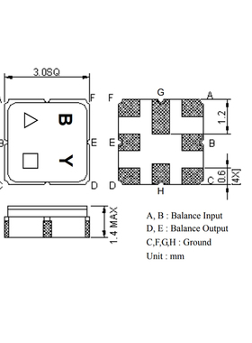 TA0891A 1680MHz SAW滤波器 TB0788A 256.36MHz 5X7mm SMD 原装