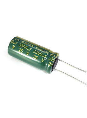 直插铝电解电容 3300uF ±20% 25V 16x35mm 脚间距7.5mm 全新原装