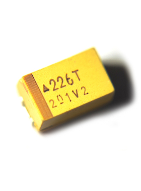 贴片钽电容 TAJE226K050RNJ E型 22UF 50V 10% 黄色 极性 胆电容