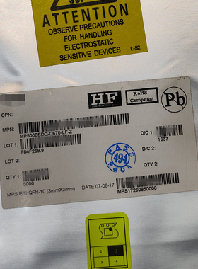 原装MP5000SDQ-C670-LF-Z MP5000SDQ-LF-Z QFN10 丝印ADT* 控制器