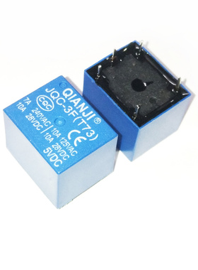 原装 JQC-3F(T73)-5VDC T73 5V 5脚 蓝色 1开1闭 功率继电器 配单