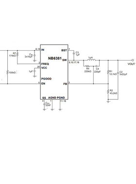 NB6381DL-LF-Z 全新原装 丝印6381 QFN20 开关稳压器芯片 NB6381
