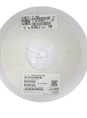 RC0100JR-071ML 原装全新 厚膜 01005 5% 1M 1/32W SMD贴片电阻