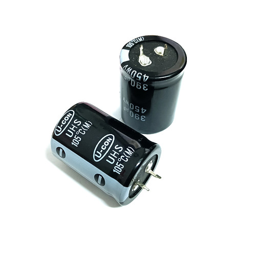 ELHS451VSN391MR40S 牛角型电解电容  390uF ±20% 450V 原装贴片