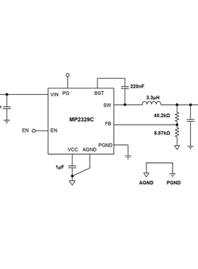贴片MP2329CGG-Z原装全新 24V6.5A降压电源转换芯片 QFN11丝印HB*