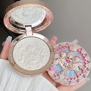 花知晓高光小天使浮雕高光粉脸部提亮立体修容水光细腻哑光珠光女