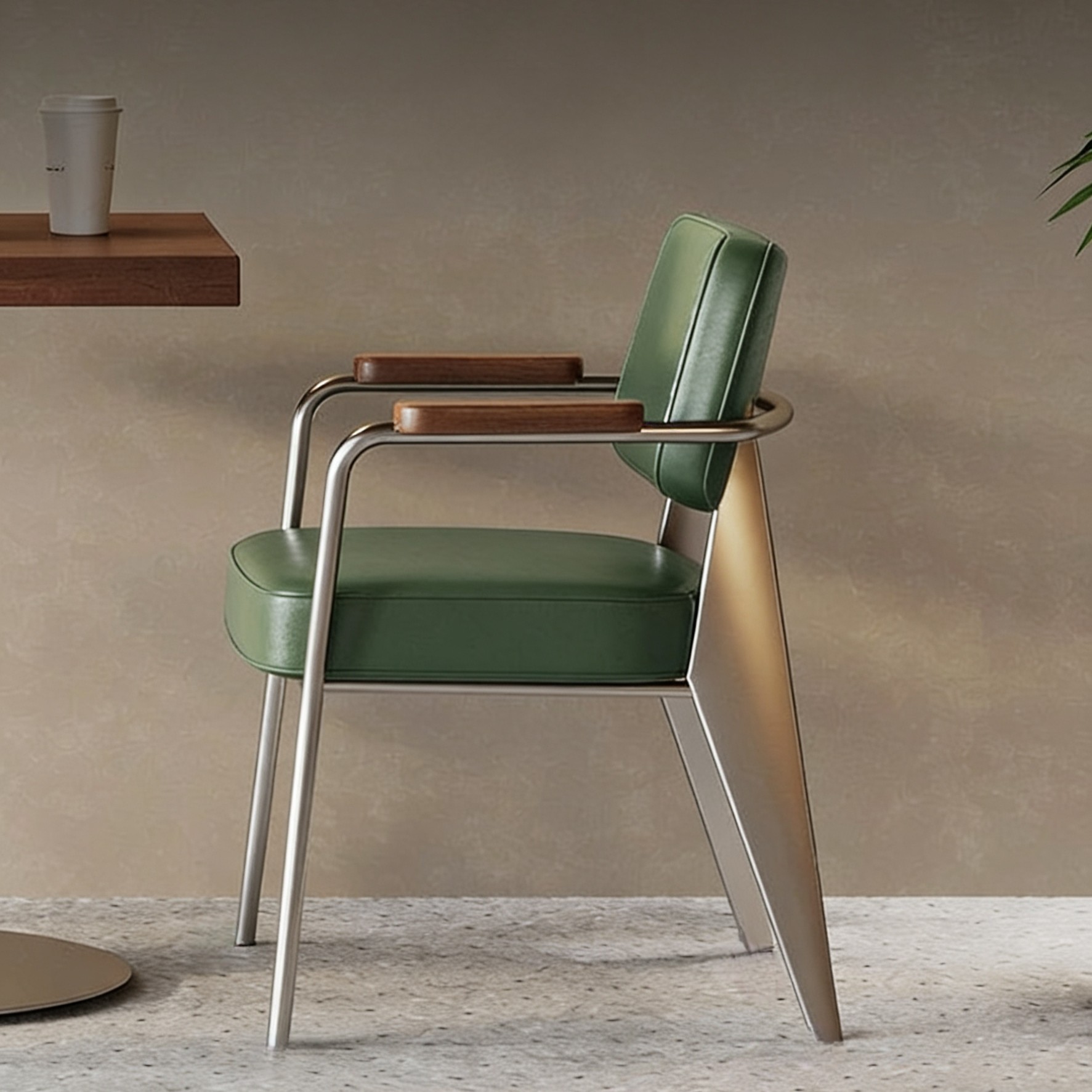 创意复古餐椅咖啡厅酒吧清吧餐饮扶手椅子工业风铁艺休闲桌椅组合