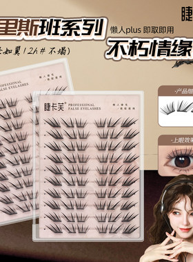 免胶不朽情缘假睫毛亚裔单簇分段