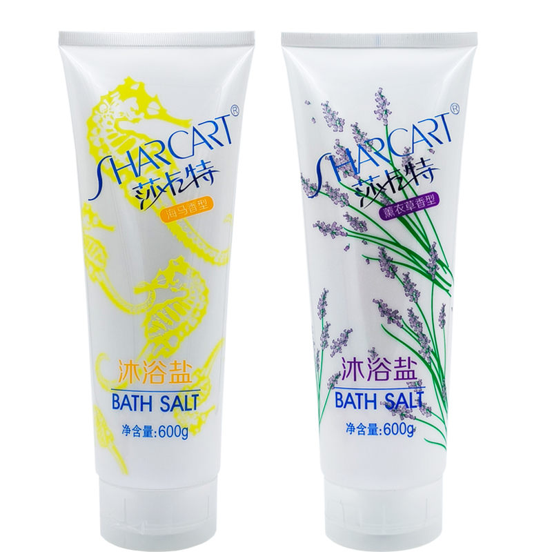 莎卡特沐浴盐600g大容量沐浴露搓澡盐浴盐清洁肌肤去角质磨砂颗粒