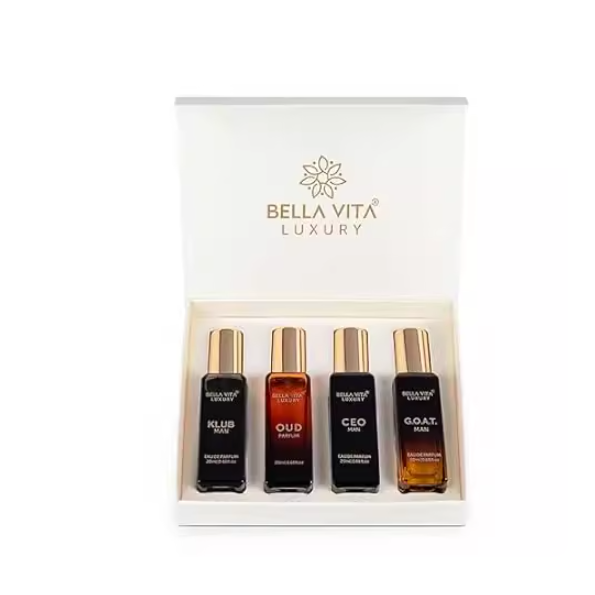 Bella Vita Organic Man Luxury Perfume Gift Set 4x20 ML fo