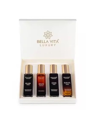 Bella Vita Organic Man Luxury Perfume Gift Set 4x20 ML fo