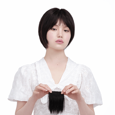 sleek垫发片蓬松两侧垫高颅顶