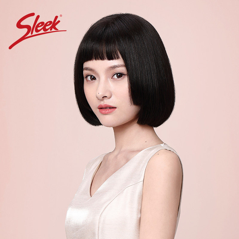 sleek假发女短发空气刘海时尚减龄公主切姬式波波头齐肩修脸发套