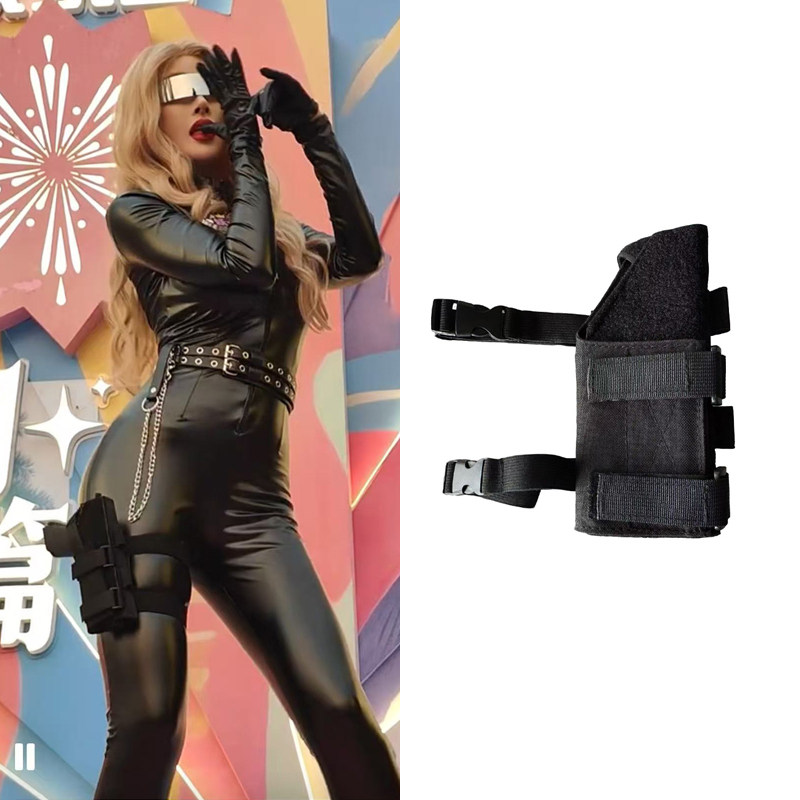 龙卷风战术腿部多功能快拔枪套女CS野战工具腿挂军迷用品战术装备