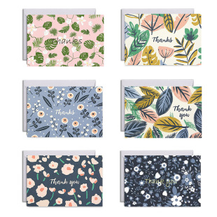 you thanks card plant cards对折空白卡英文感谢 ins thank