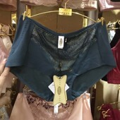 性感提臀平角裤 专柜清仓戴芝蒂 无痕中腰女士内裤 d07503第二件半