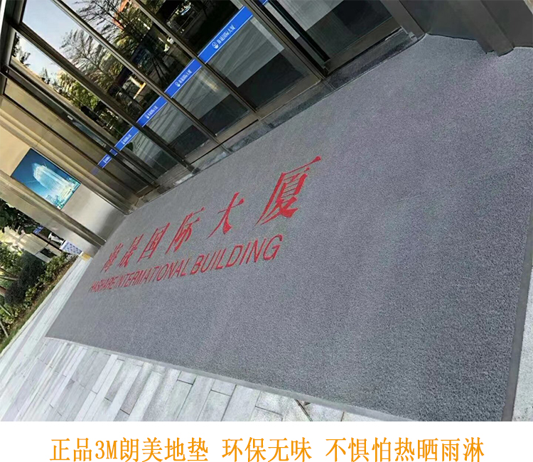 3M加厚朗美6850地毯企业公司门口地垫商用门垫定做字体logo标志毯