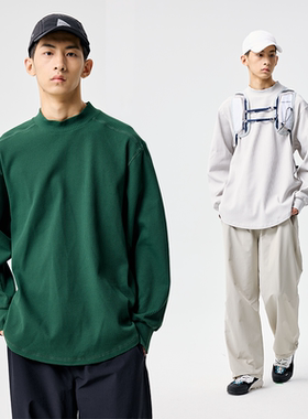 BENPANDA WEARFIT2025秋季华夫格长袖t恤男款新款抗皱内搭打底衫