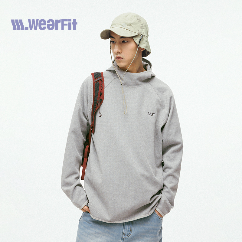 WEARFIT华夫格连帽卫衣休闲运动