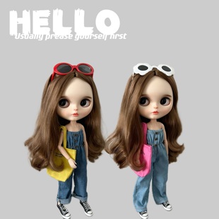 azone19关节素体pp ymy fr换装 衣服 blythe小布娃衣 连体裤 ob24