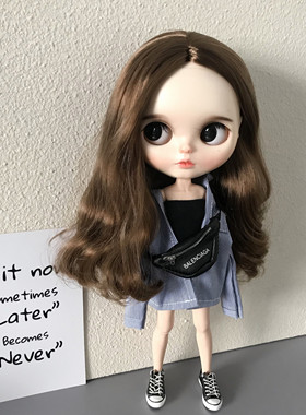 blythe小布娃娃衣服 ob24 ob27 azone 芭可比儿 fr 男友风衬衣