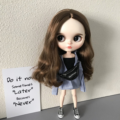 blythe小布娃娃衣服 ob24 ob27 azone 芭可比儿 fr 男友风衬衣