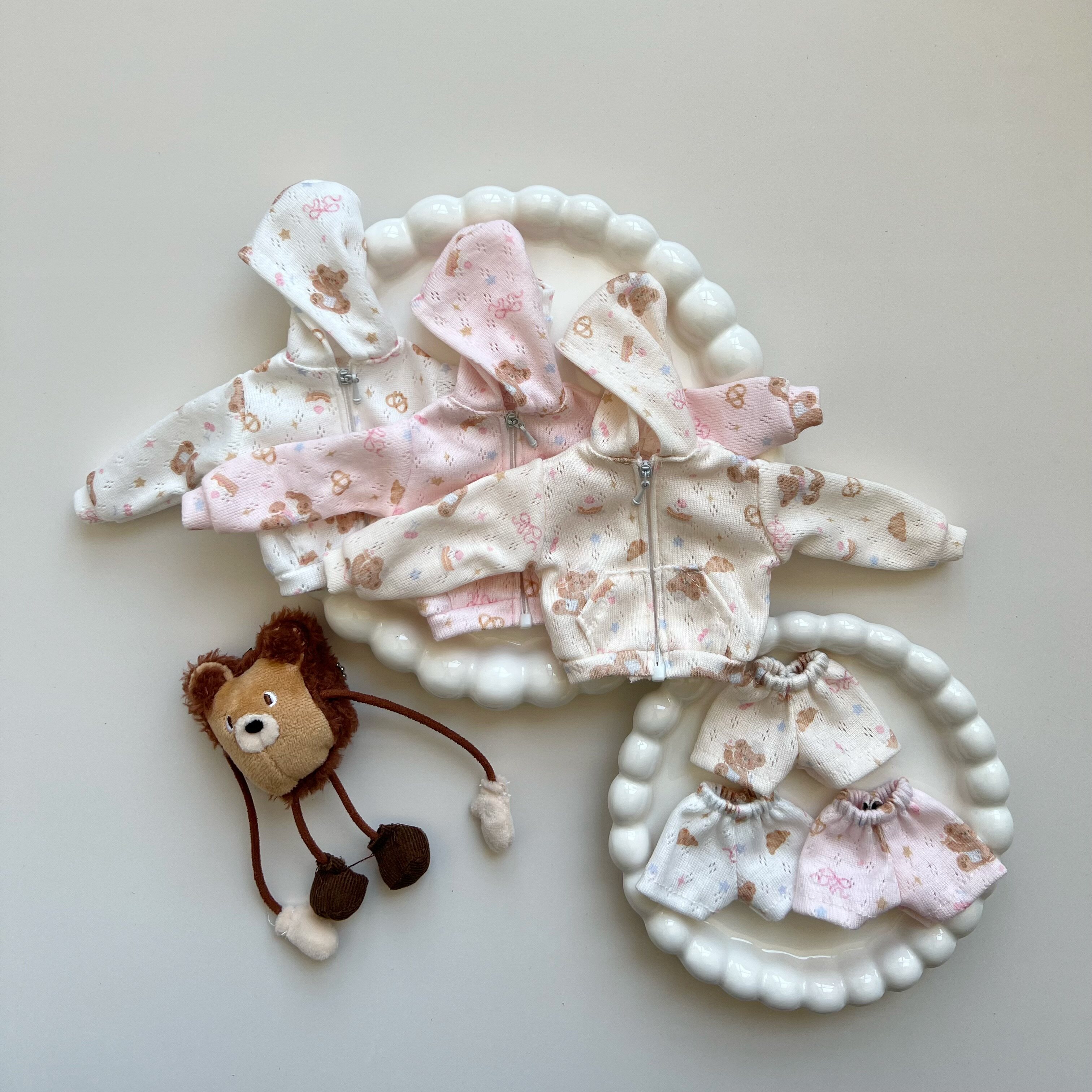 blythe小布娃衣 ob24 azone19关节素体 pp fr bjd小六衣服 家居服