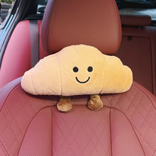 汽车头枕护颈枕创意车载可爱牛角包车内座椅脖子靠枕车用靠劲枕头