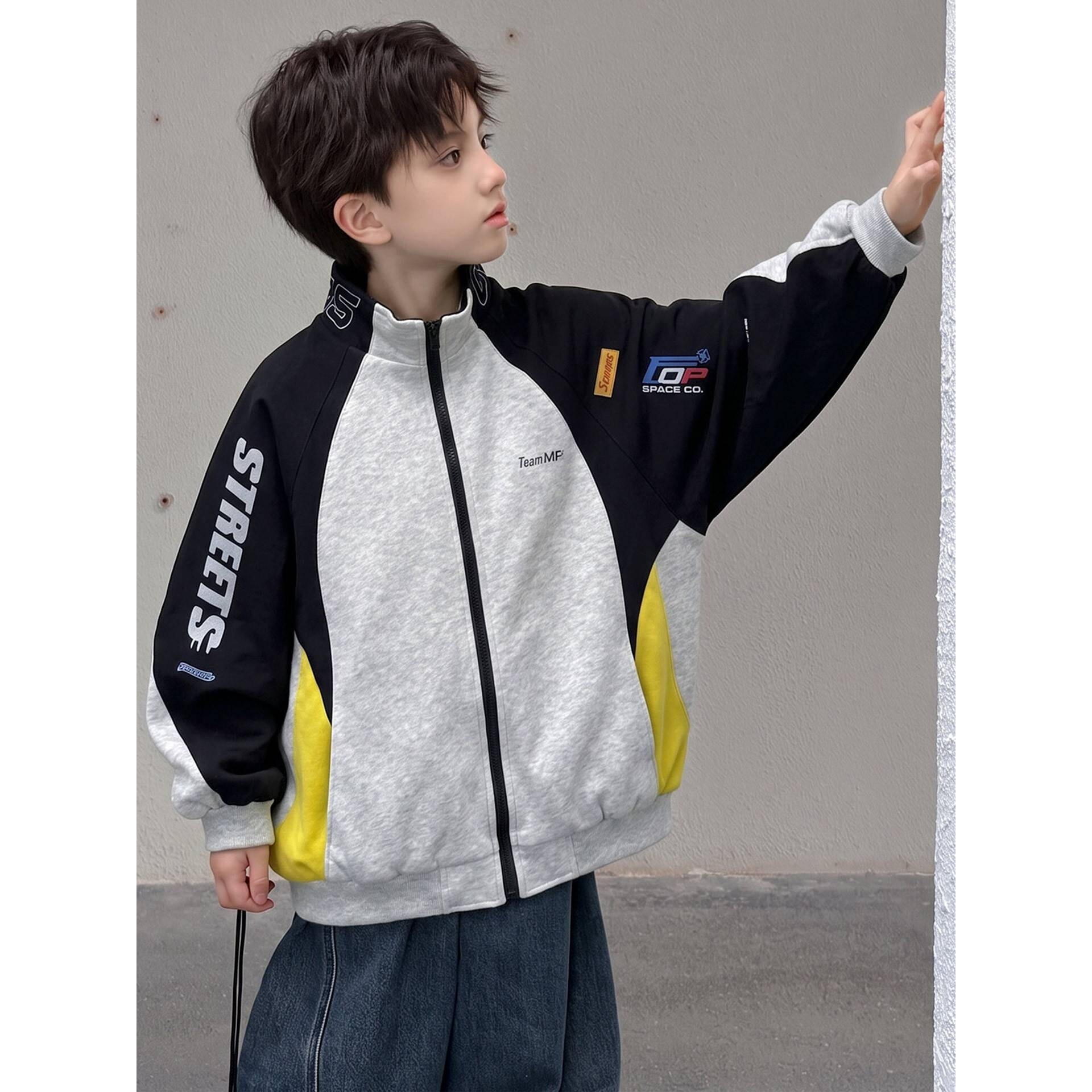品牌专柜男童春季外套炸街儿童春秋棒球服夹克上衣服2026新款大童