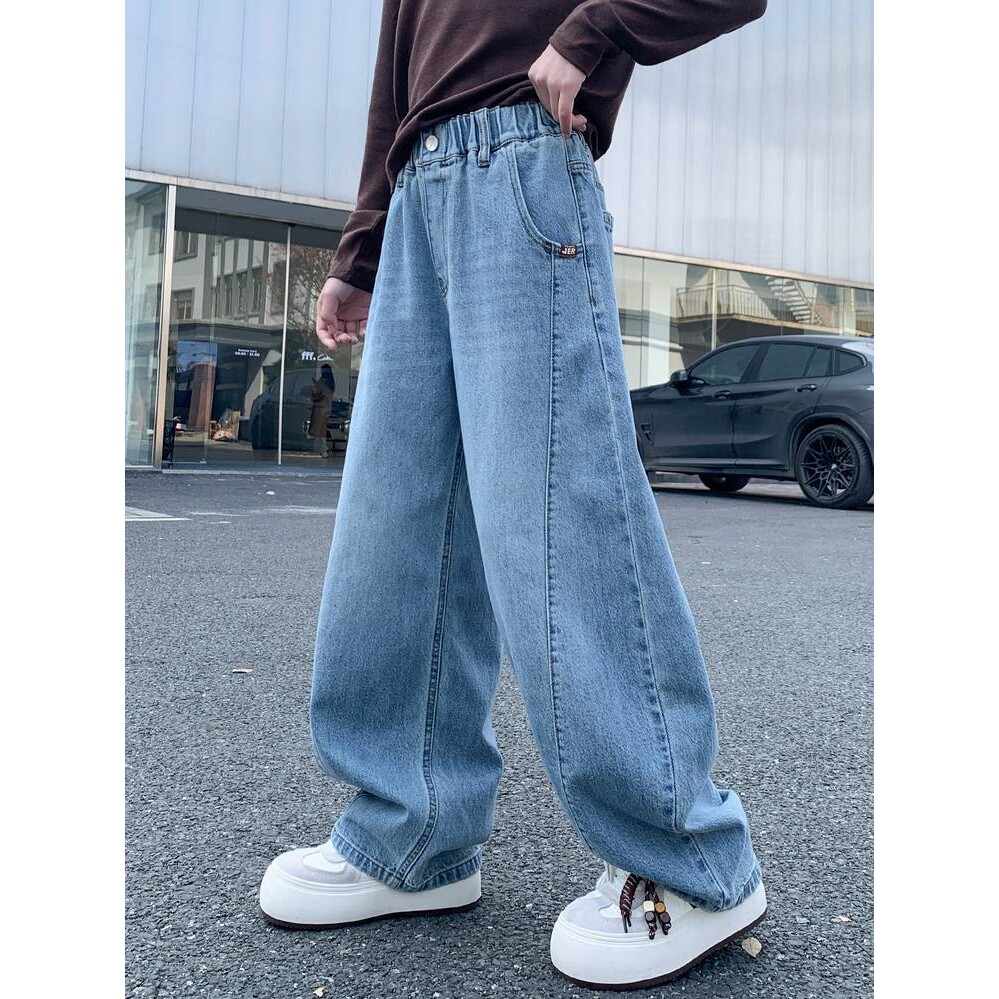 品牌专柜女童牛仔裤2026春装新款女童春季炸街裤子中大童春秋款时