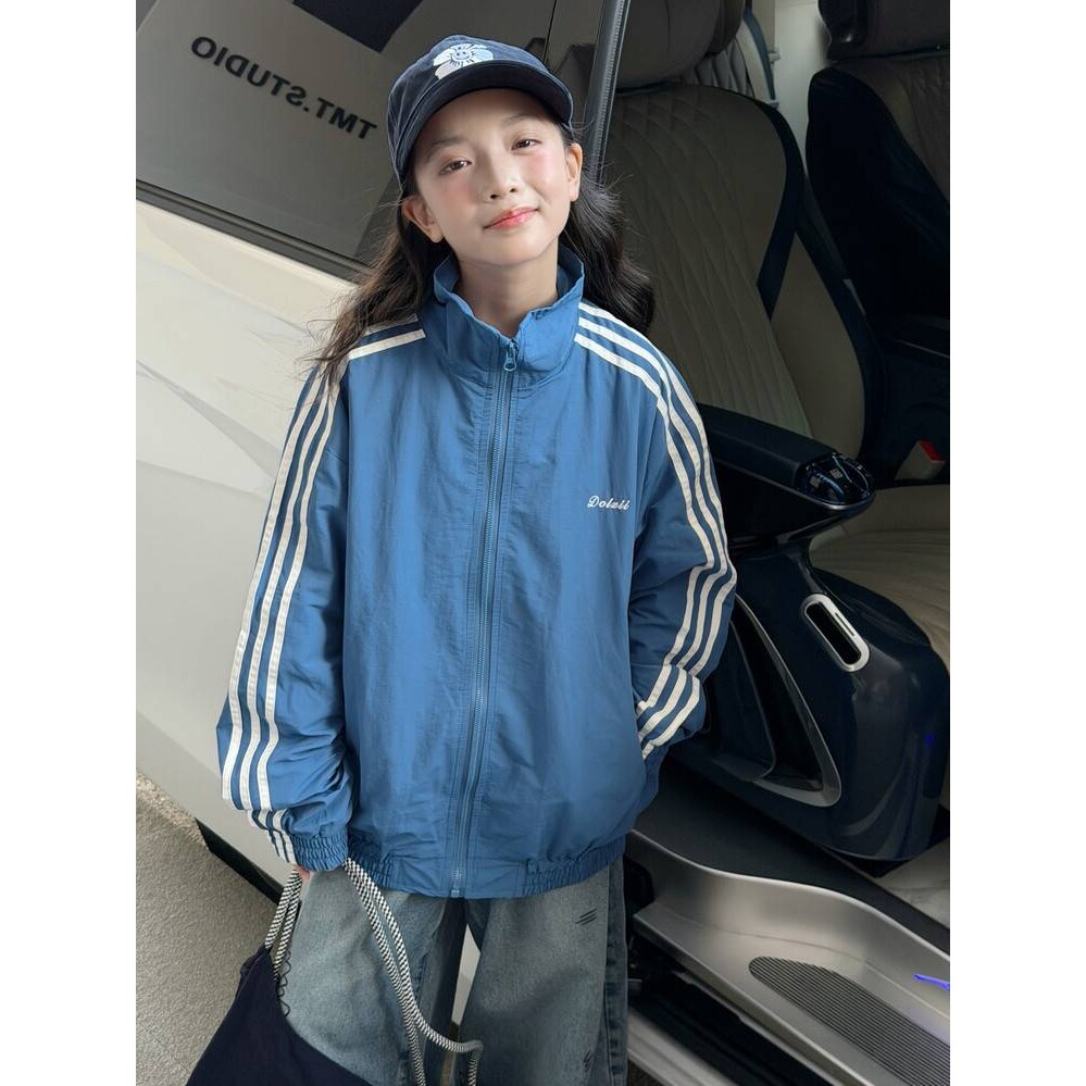 品牌专柜女童外套春春季2026新款洋气儿童休闲运动棒球服中大童秋