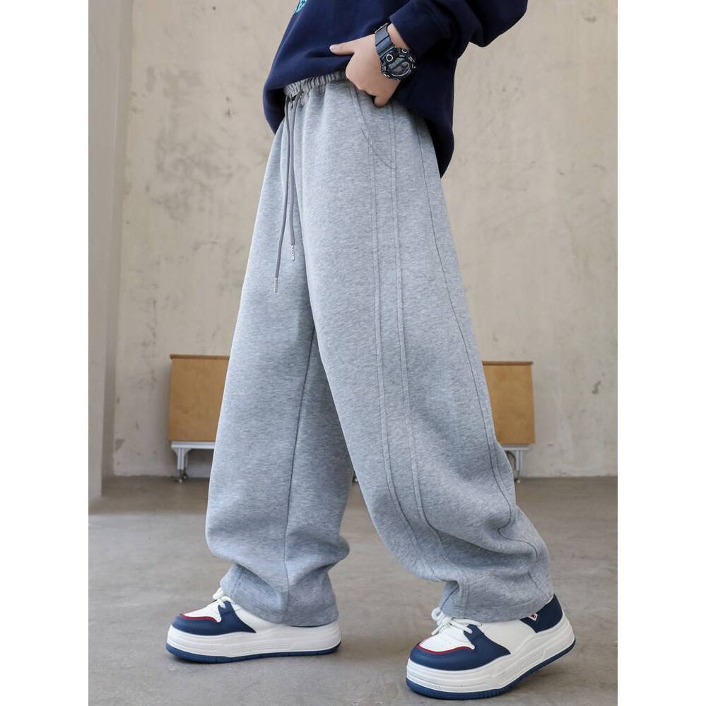 品牌专柜男童春款运动裤2026春秋新款中大童时尚休闲直筒卫裤宽松