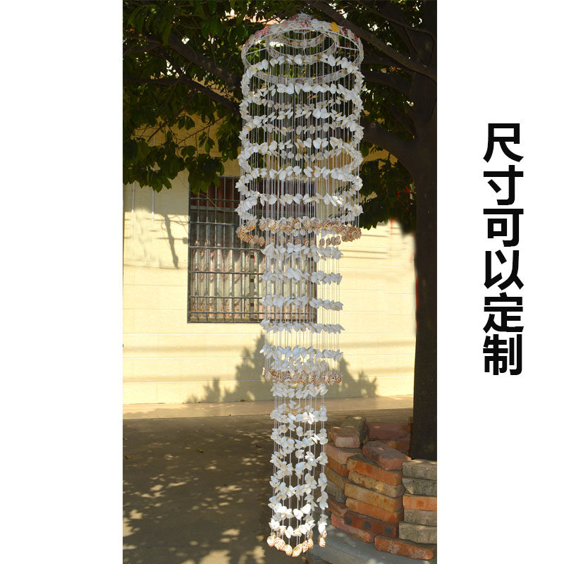 흰색 껍질 바람 차임 및 소라 장식품 발코니 침실 장식 창조적 인 소녀 어린이 방 장식품 가스가 및