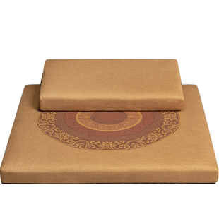 正念椰棕禅修打坐垫家用静坐垫加厚拜佛垫跪垫冥想垫四季适用蒲团