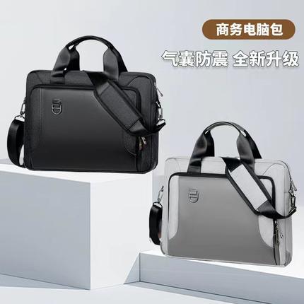 跨境商务电脑包多隔层防震手提单肩笔记本大容量斜挎通勤公文包