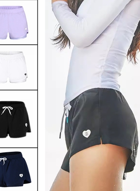 braeel夏季新款女士速干运动短裤防走光分体泳裤干湿全能沙滩裤