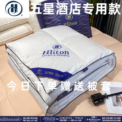 出口五星级酒店羽绒被95白鹅绒春秋被全棉被芯被子冬被加厚保暖