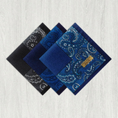 全棉吸汗男手绢纯棉西装 日本制造薄款 手帕男士 口袋巾佩斯利方巾