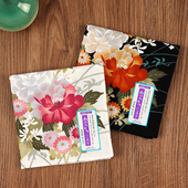 日本制造手帕女士随身纯棉吸汗吸油脂控油手绢日式 薄方巾和服纹样