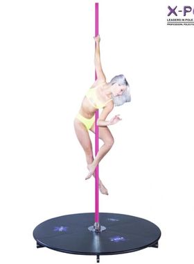 英国XP品牌钢管舞台直播商演舞蹈粉色硅胶钢管移动折叠便携超薄