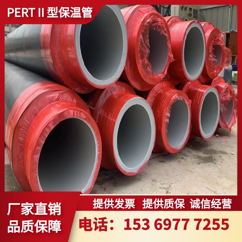 PERT2型保温管热力温泉用塑料耐腐蚀热熔市政供暖给水保温一体管
