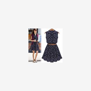 欧美流行猫咪脚印显瘦连衣裙衬衣裙送皮带 2019女装 新款 春装